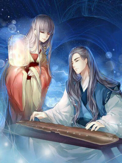 古风背景情侣图片