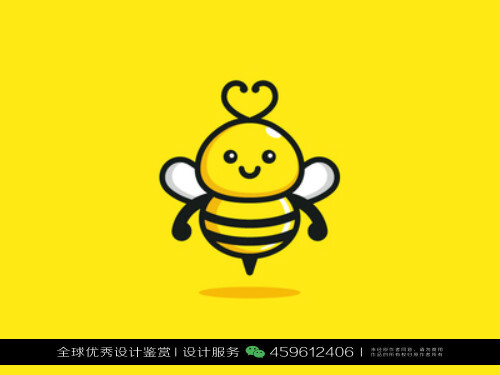 蜜蜂昆虫logo设计标志品牌设计作品欣赏87
