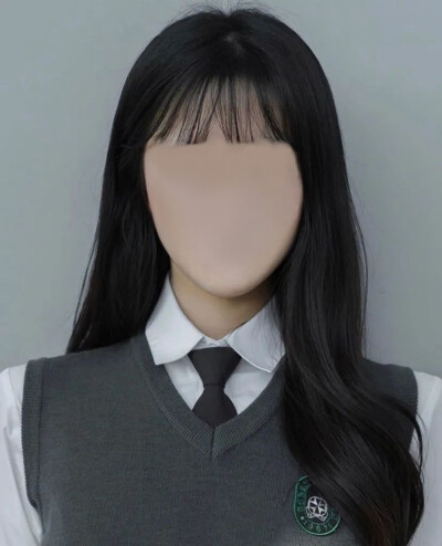 韩国证件照无脸素材图片