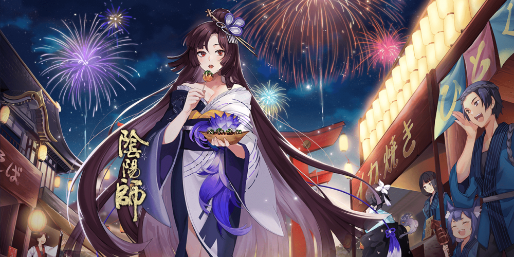 阴阳师 彼岸花·灵境幽芷夜祭花火 - 堆糖,美图壁纸兴趣社区