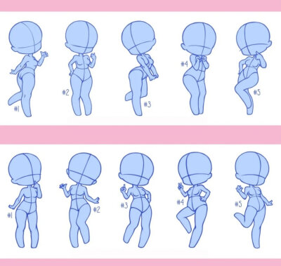 漫画人物坐姿参考