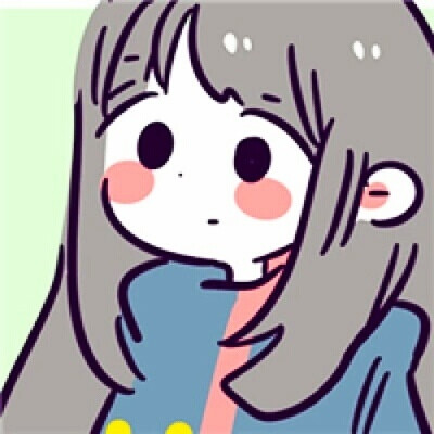 q版头像豆豆眼萌妹