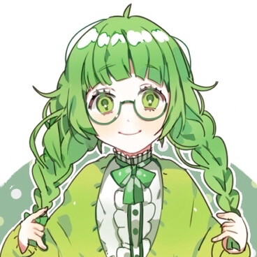 绿色头发动漫女生头像