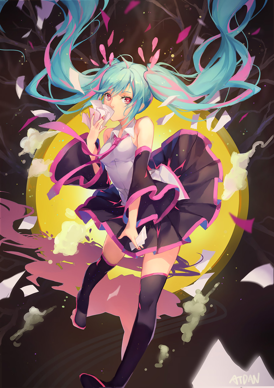 初音未来 p站画师:atdan weibo:小原原原子dan
