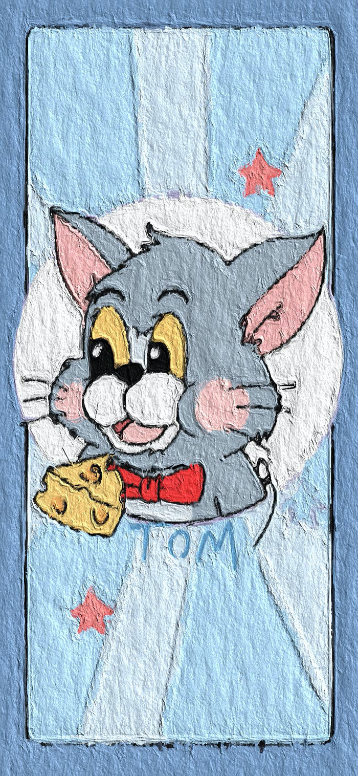 猫和老鼠油画作品图片