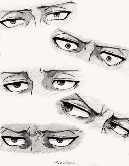 欧美 眼睛 绘画素材