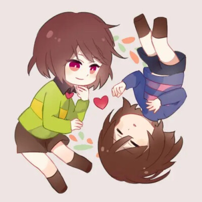 frisk x chara图片图片