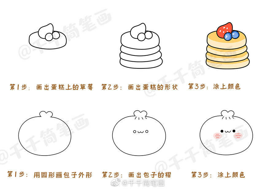 食物简笔画步骤图