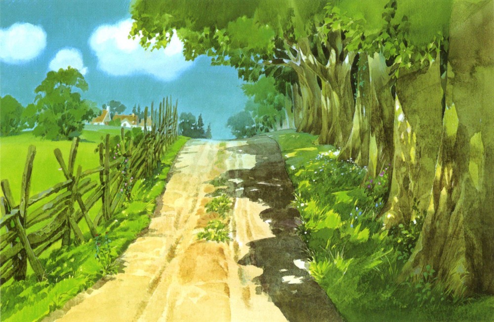 动漫风景 插画壁纸治愈清新#自然的气息图源网络,侵删