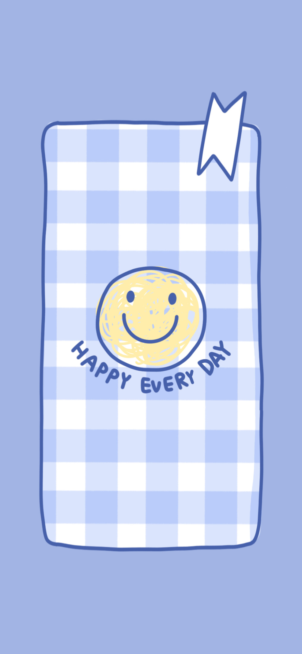 蓝色笑脸手机壁纸图片