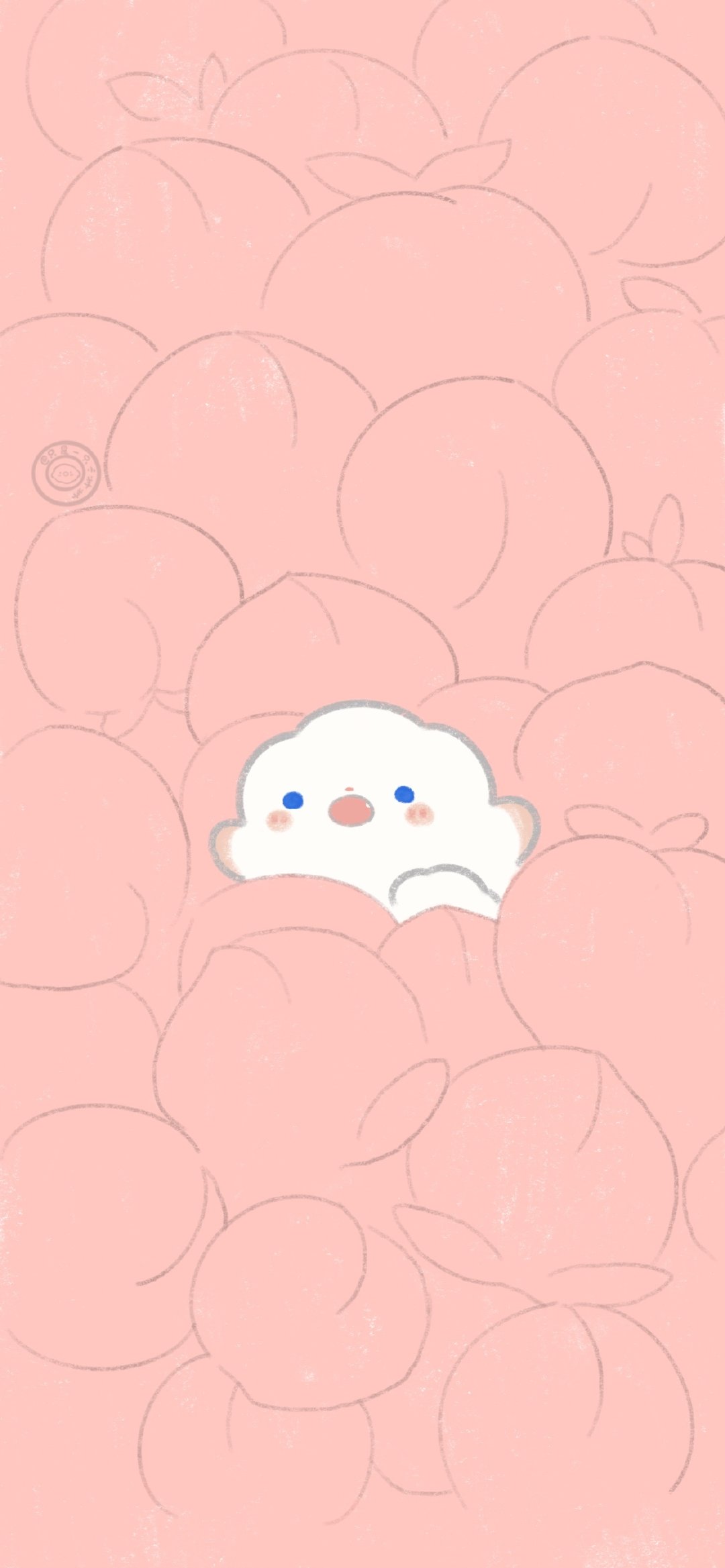 原创微博画师@只是一只小羊羊小羊猫手机壁纸图源搬运出处见水印.