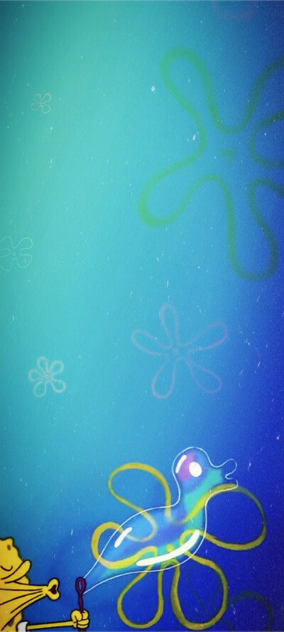 海绵宝宝吐泡泡背景图图片