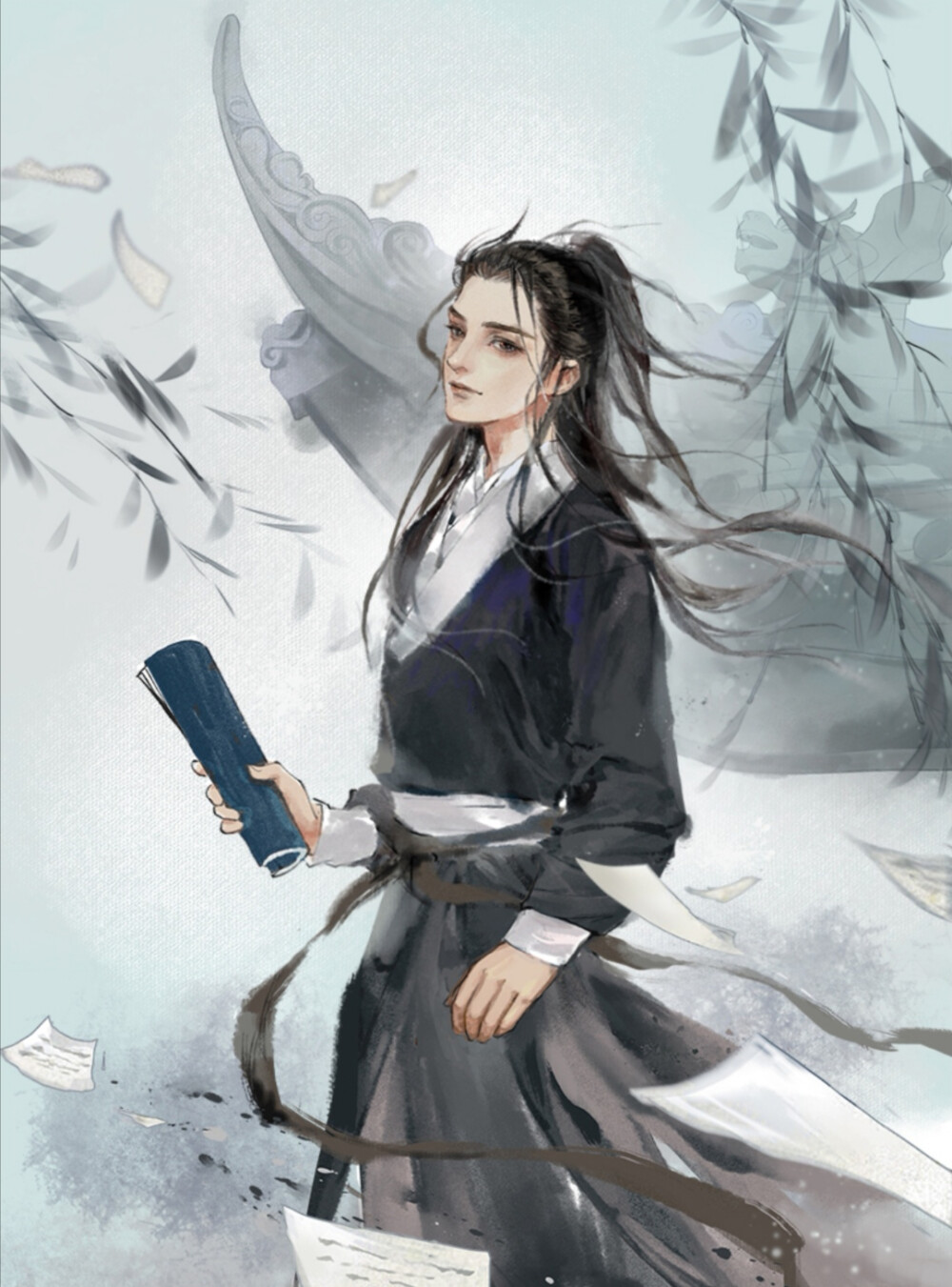 古风美男绘师仲青