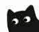 阿黑小黑猫表情包图片