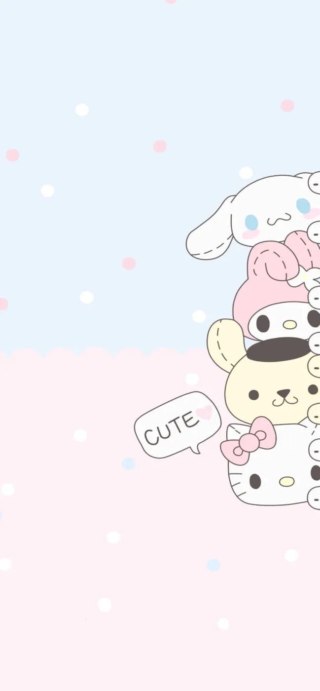 三丽鸥壁纸美乐蒂凯蒂猫布丁狗玉桂狗