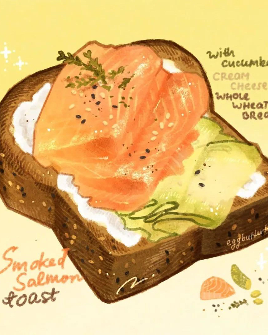 超治愈的美食插画~唯有爱与美食不可辜负作… - 堆糖,美图壁纸兴趣