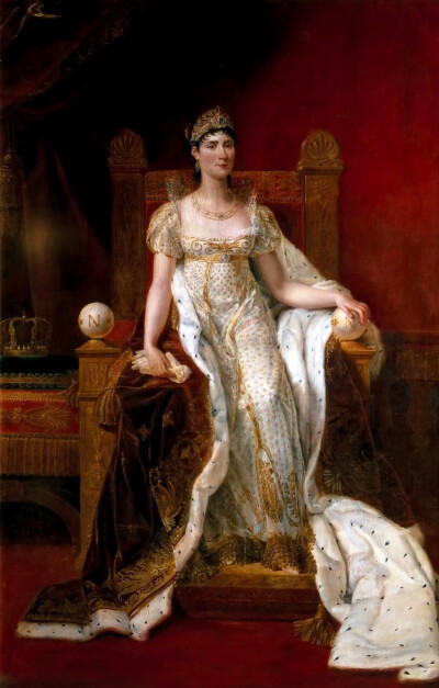 约瑟芬皇后油画图片