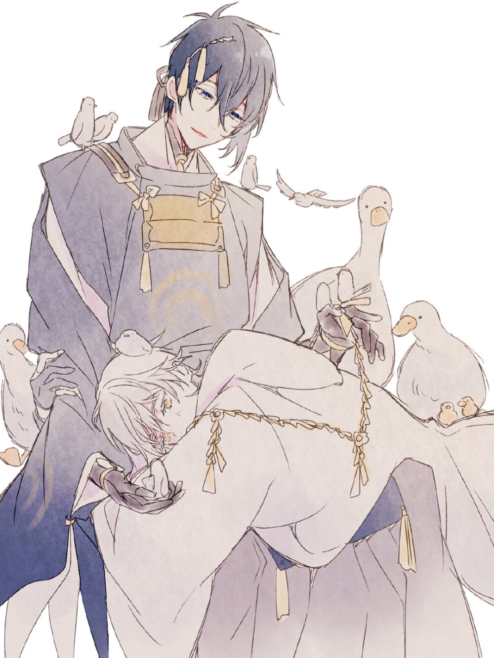 三日鹤三日月宗近鹤丸国永