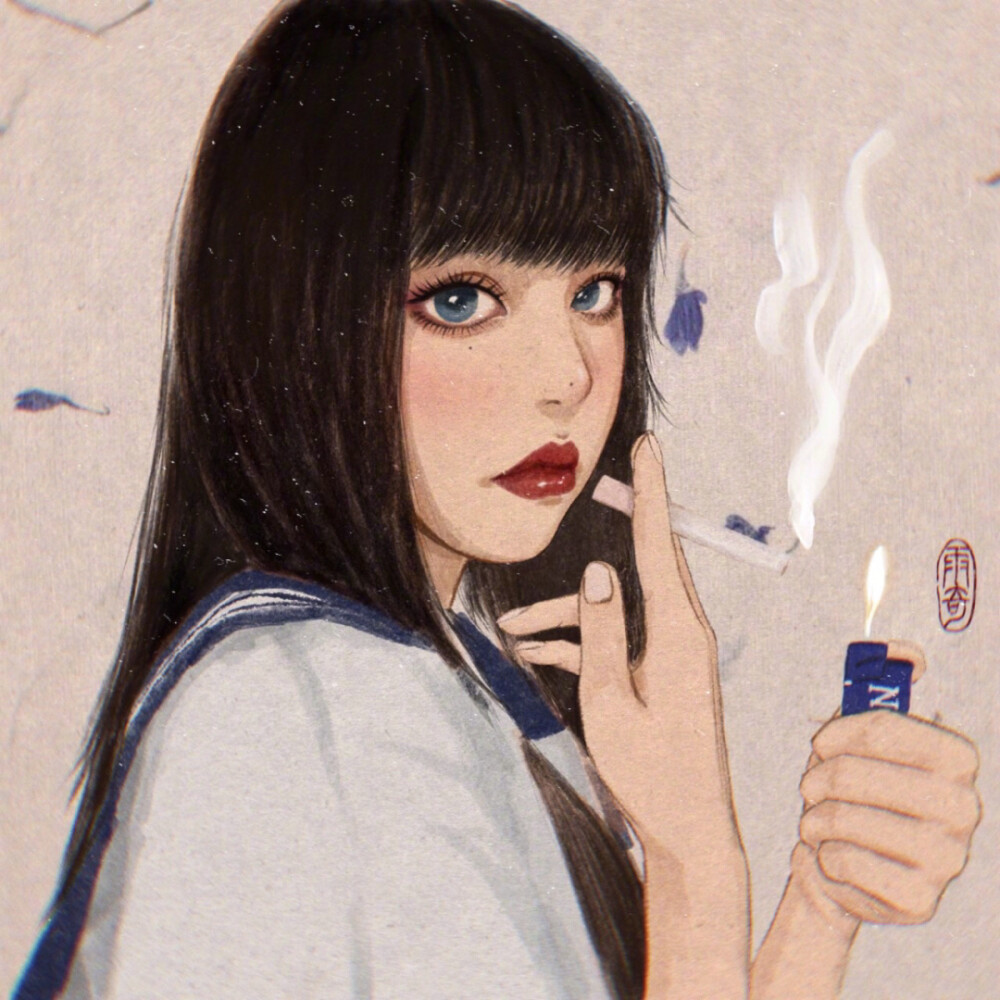 手绘女生头像 - 堆糖,美图壁纸兴趣社区