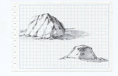 岩石岛简笔画图片