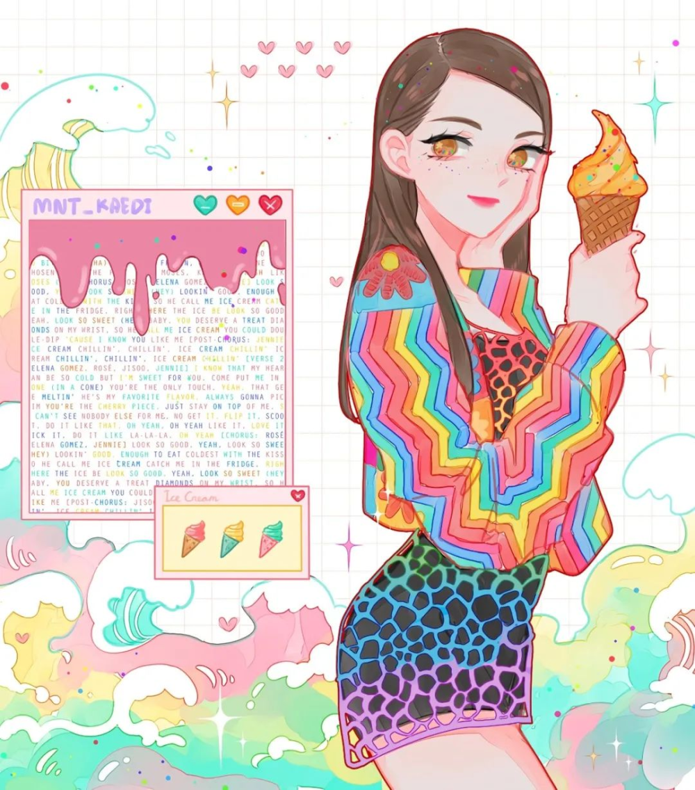 blackpink全员q版头像,blackpink手绘头像 blackpink闺蜜头像漫画头像