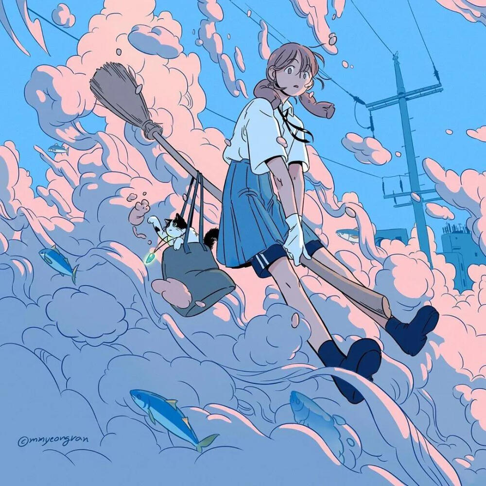 太喜欢了!普通的街道也能画成漫画风格!