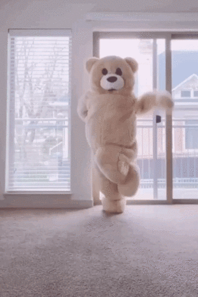 跳舞小熊表情包 图源微博