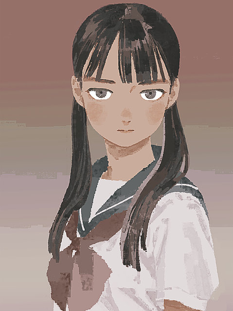 日本插画师junkuma一组人像插画艺术