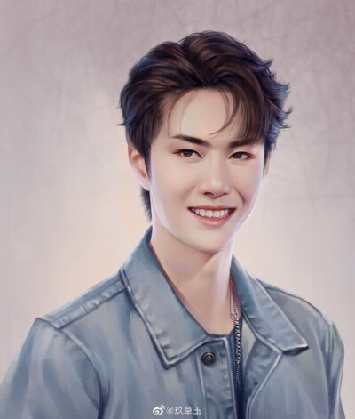 王一博手绘现代