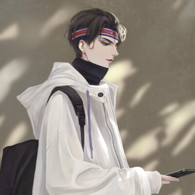 手绘男头 cr dq花青
