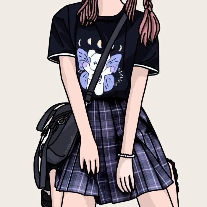 手绘jk 图源:xhs@画jk的脑虎 侵权删