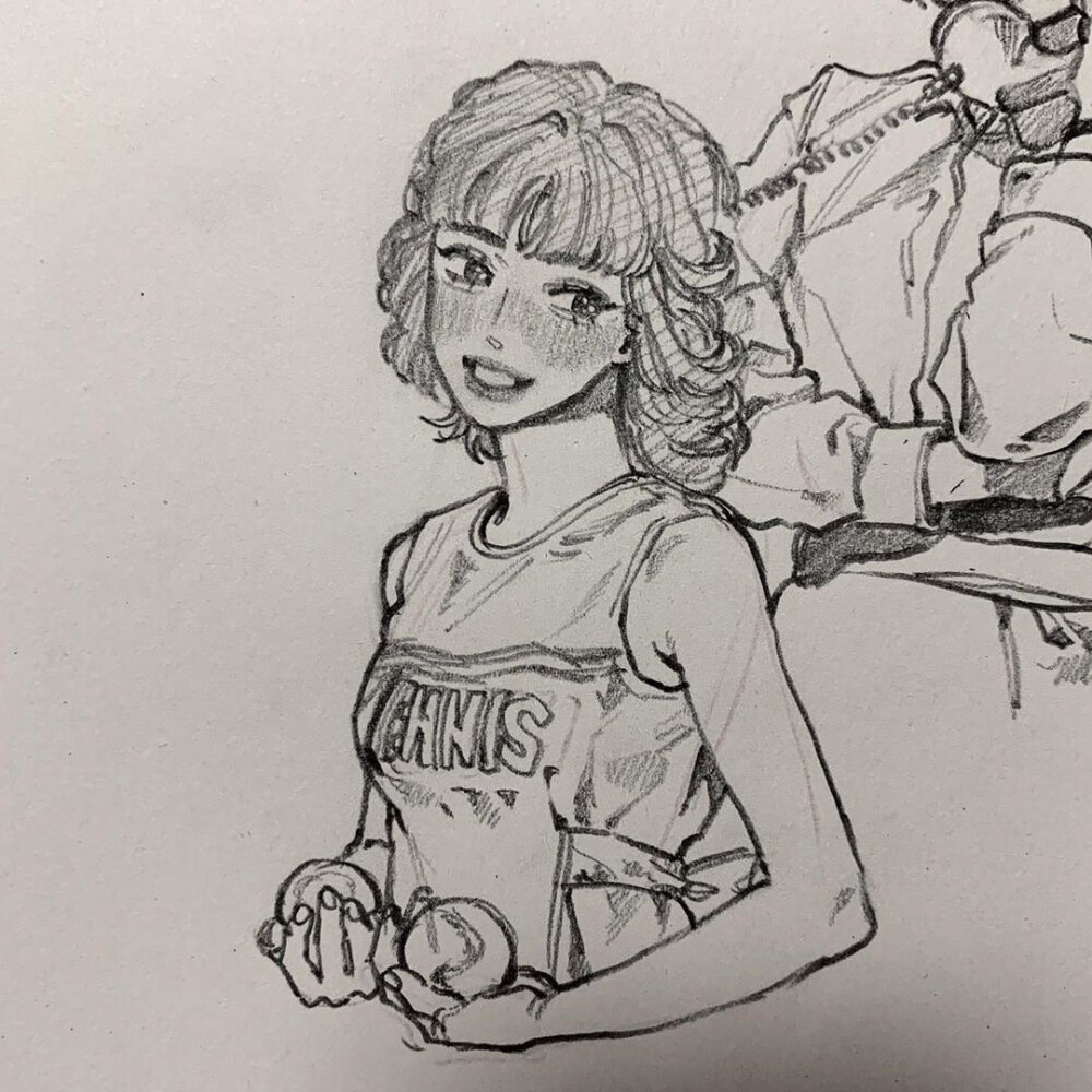 速写女孩