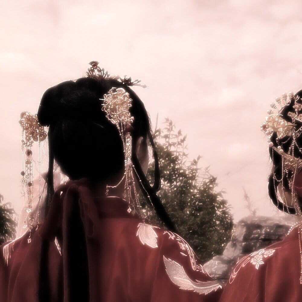 闺蜜头像两人婚纱仙气图片