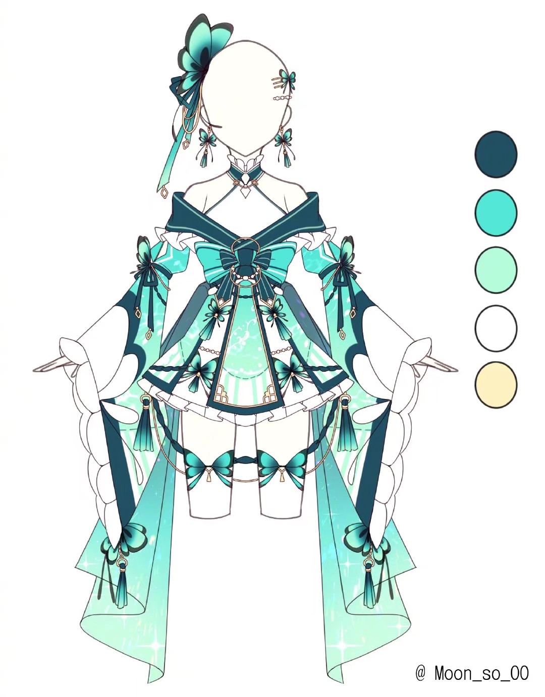 artist:moonso twi:moon_so_00 美美的服设