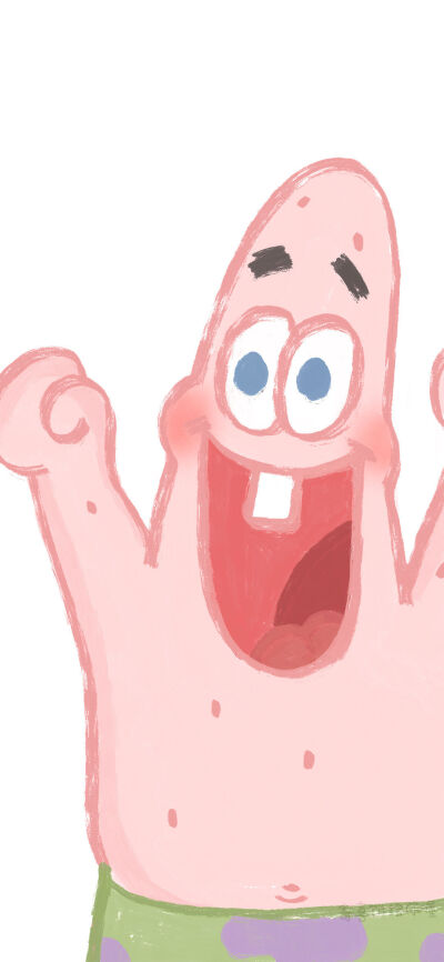 可爱手绘海绵宝宝壁纸 cr. 寄喜饼给你喔