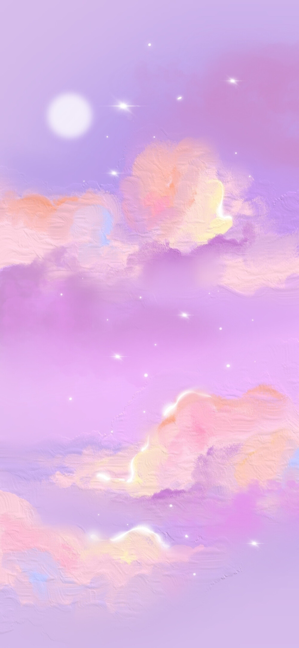 梦幻天空油画壁纸插画师:谷雨芽郁