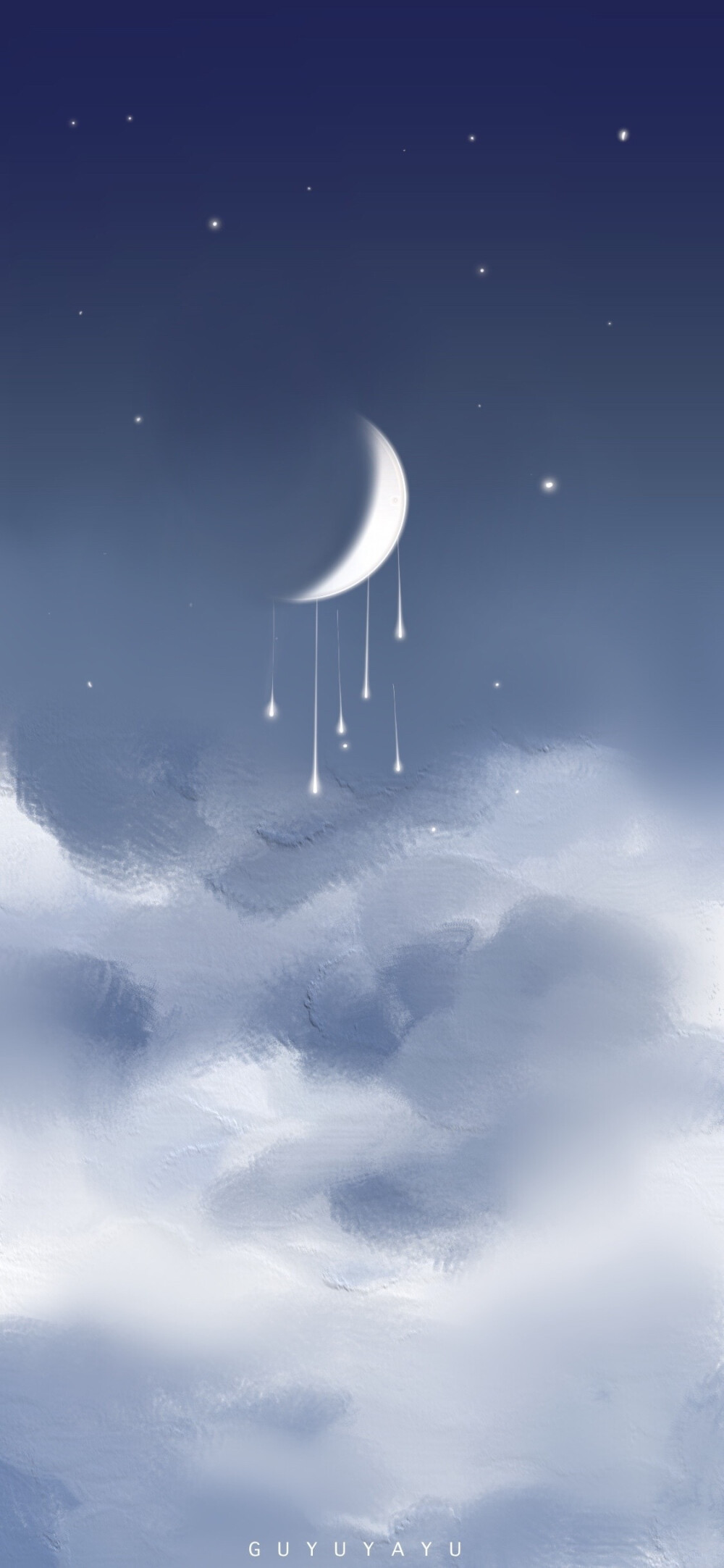 梦幻天空油画壁纸