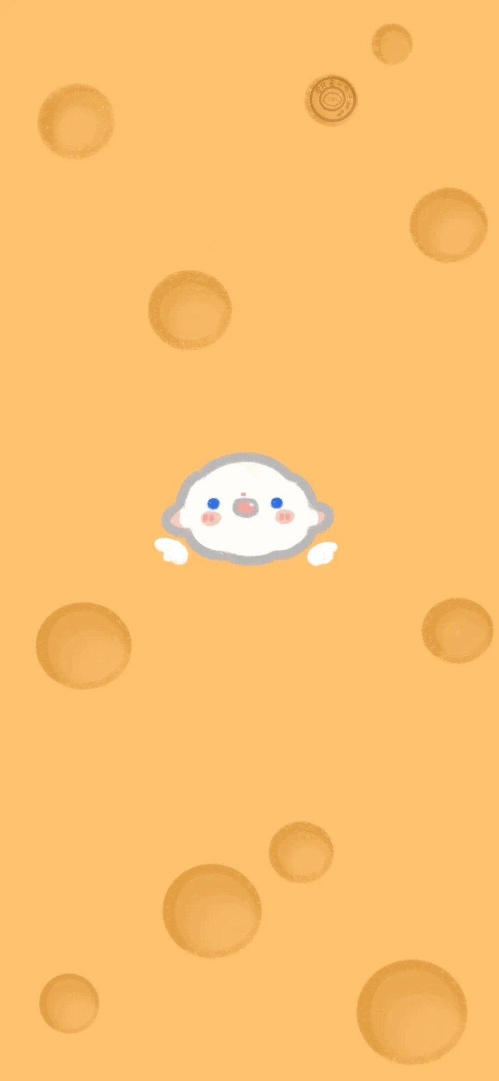 小清新手绘简约卡通可爱聊天背景手机锁屏壁纸
