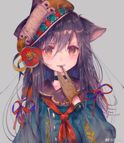 二次元插画女