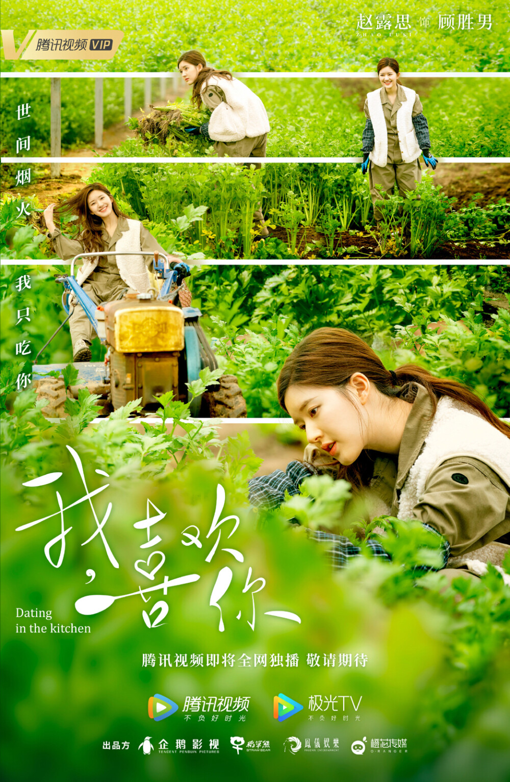 《我,喜欢你》是由企鹅影视,稻草熊影业,凤仪娱乐,橙芯传媒联合出品