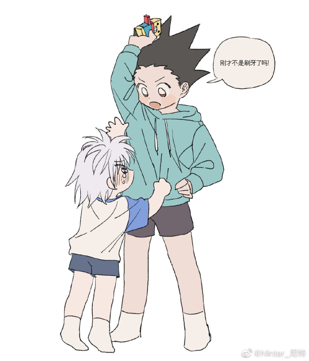 全职猎人 小杰,奇犽 画师微博id【ninter_尼特】