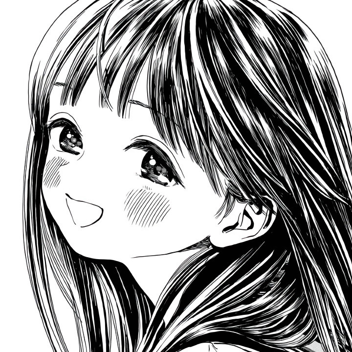 《明日酱的水手服》明日小路 #动漫头像##黑白漫头# 小袁百利甜
