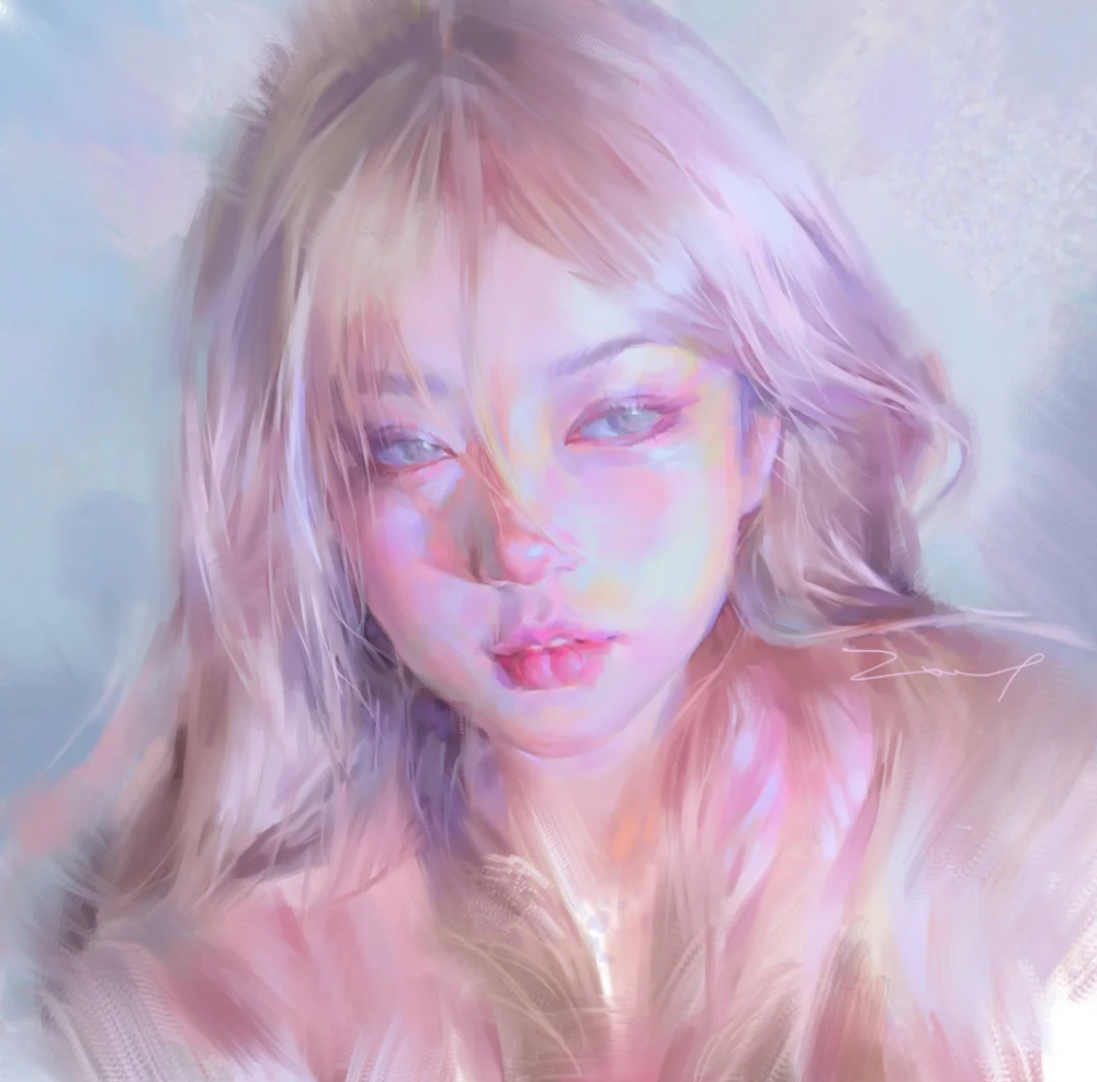 板绘女生头像丨zwy惟怡