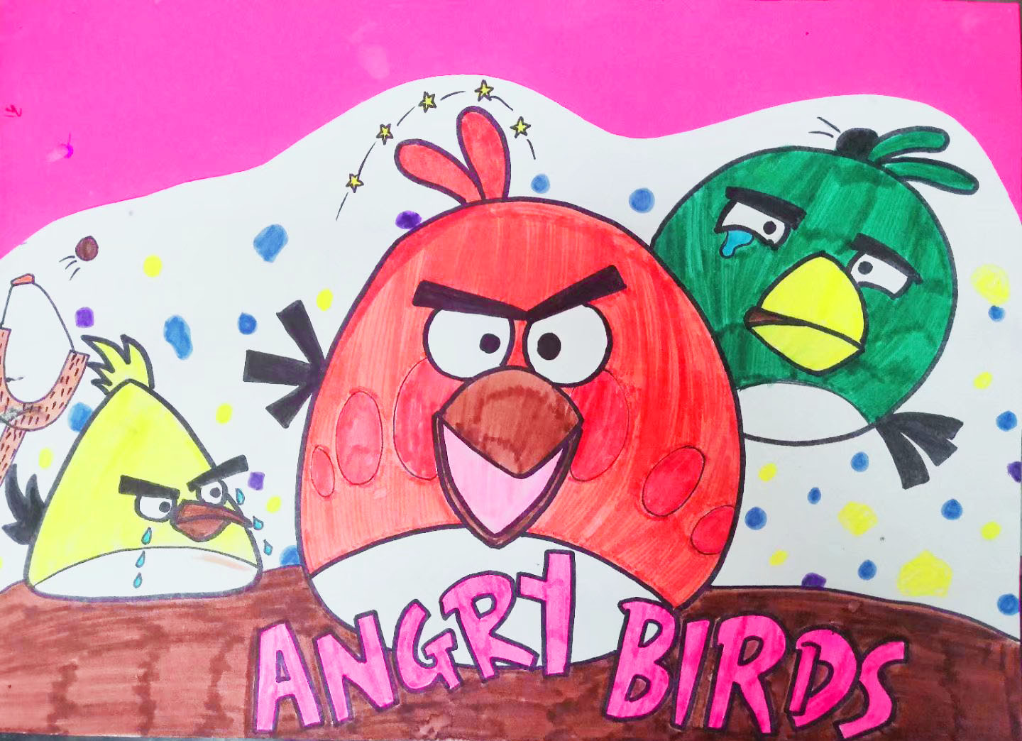 愤怒的小鸟绘画大全图片