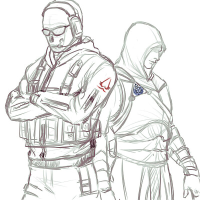 使命召唤×刺客信条跨 世纪联动(bushi)