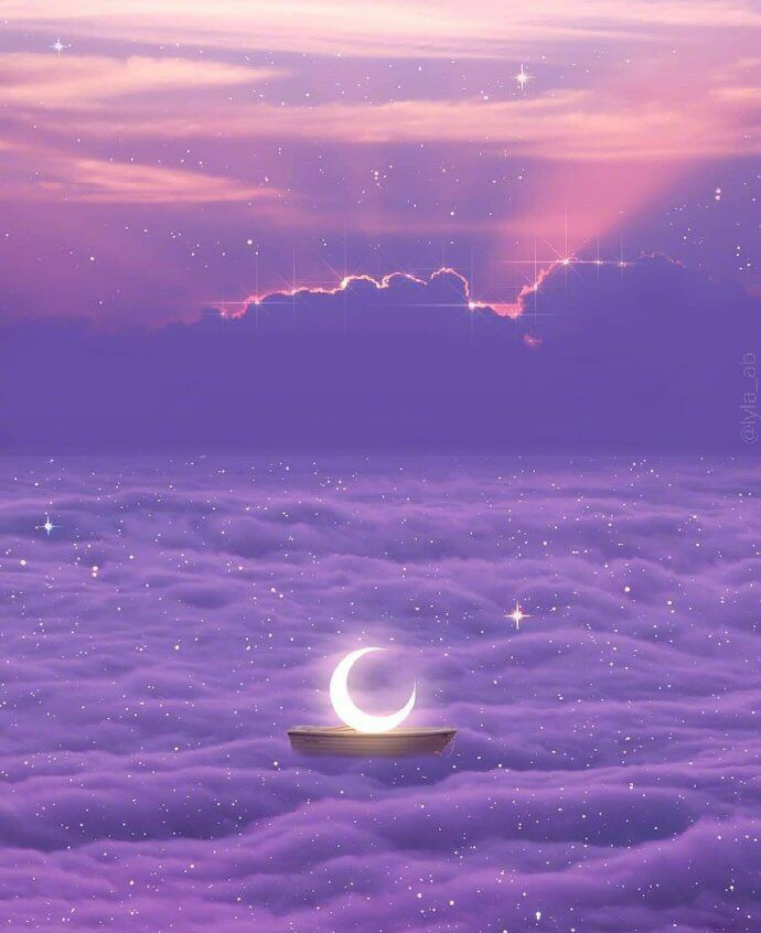 梦幻仙气背景图紫色图片