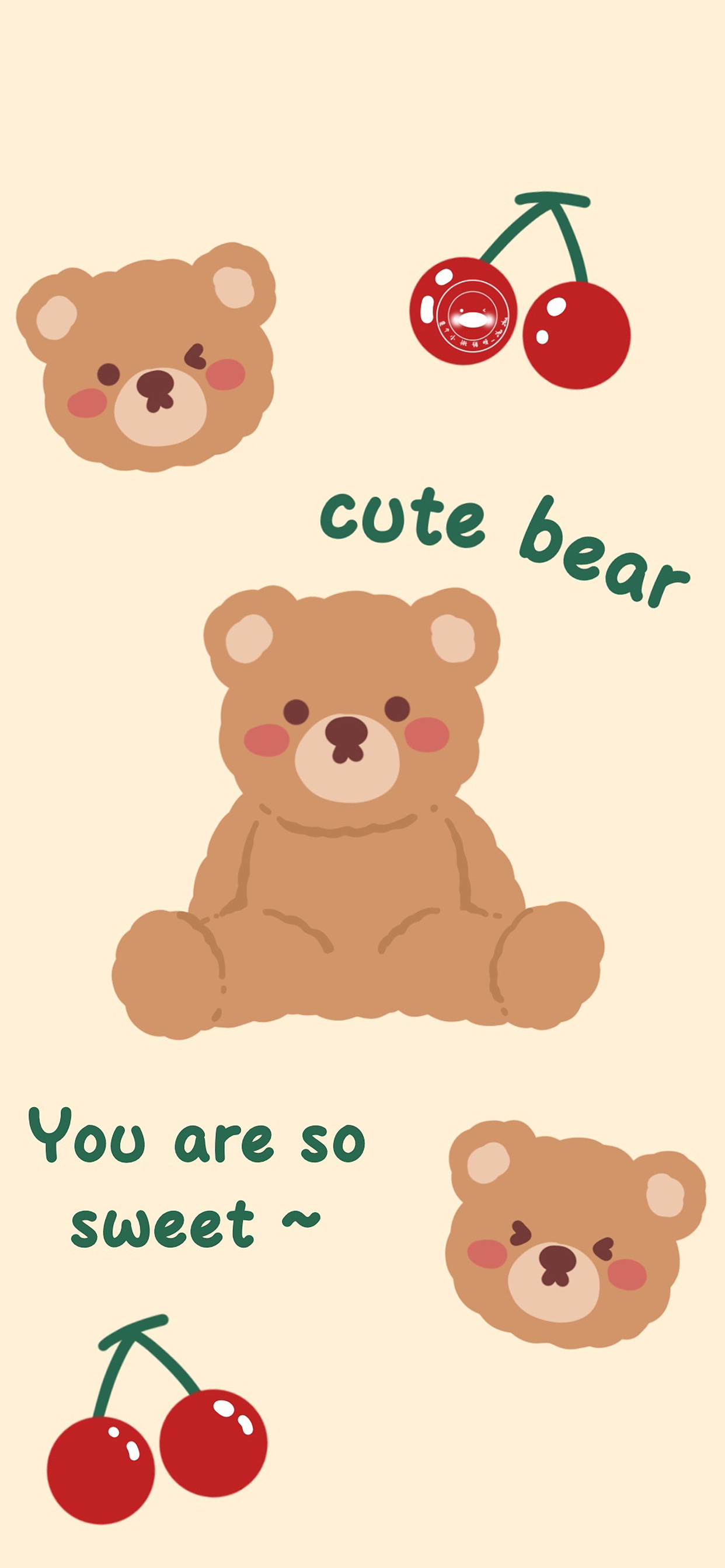 可爱熊熊手机壁纸图片