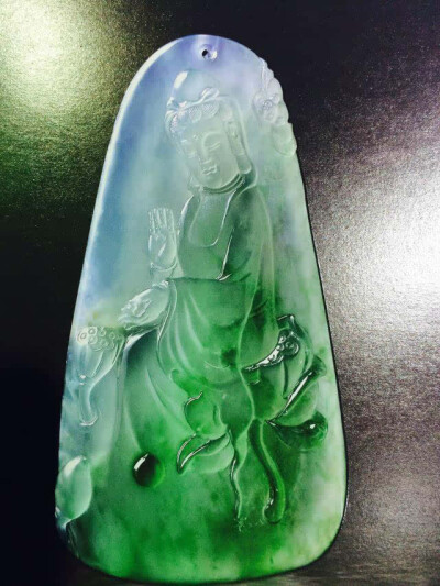 极品翡翠观音,佛观赏