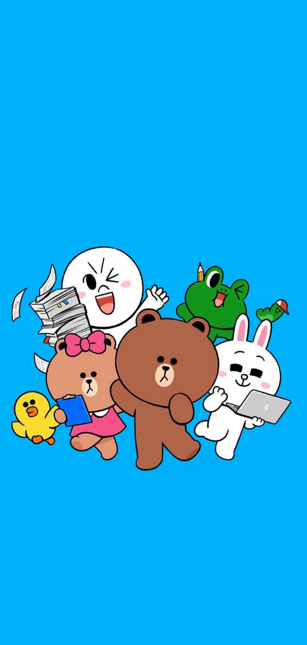 phonex/xs/max 卡通系列壁纸 line town系 一颗酸苹果