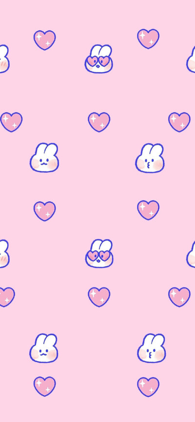 今日份的软萌兔手机壁纸～请签收